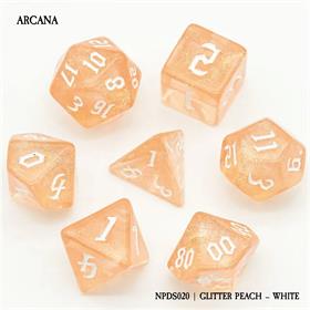 Arcana: Glitter Peach/White