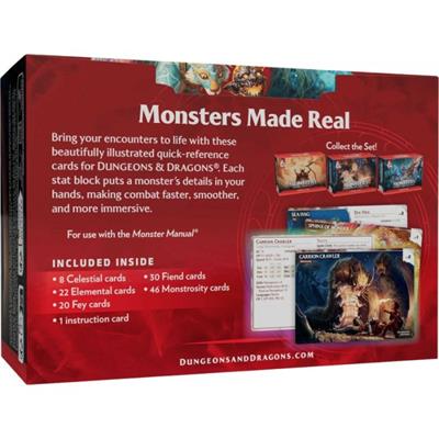 Dungeons & Dragons - Reference Cards - Monsters - Mystical and Menacing - CR 0-5