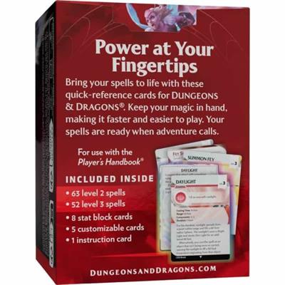 Dungeons & Dragons - Reference Cards - Spells Levels 2-3