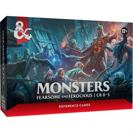 Dungeons & Dragons - Reference Cards - Monsters - Fearsome and Ferocious - CR 0-5