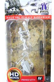 Pathfinder Halforc Female Barbarian