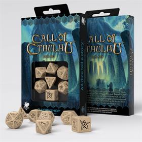 Call Of Cthulhu Dice Set Beige/black