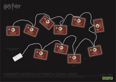 Harry Potter 2d String Lights Hogwarts Express 9 3/4