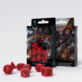 Dragons Red/black Dice Set