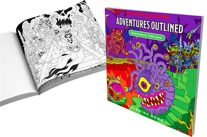 D&d Adventure Outlined Coloring Book