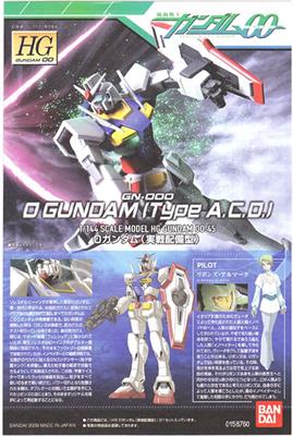 Hg Gundam O Operation Mode 1/144
