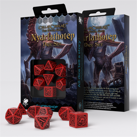 Q-Workshop Coc The Outer Gods Nyarlathotep Dice Set (7)