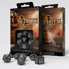 Q-Workshop Steampunk Black & White Dice Set (7)