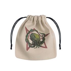 Q-Workshop Call Of Cthulhu Beige & Multicolor Dice Bag