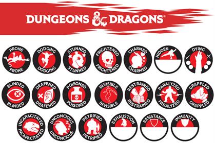 Gaming AidS- D&d Character Token Set
