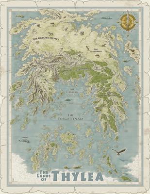 Odissey Of The Dragon Lords - Double Sided Maps Of Thylea & Mytros