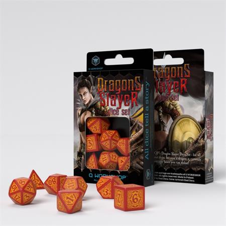 Dragon Slayer Red & Orange Dice Set