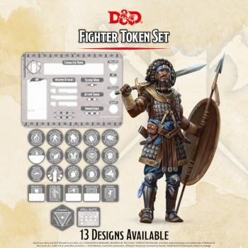 D&d Tokens & Combat Tile Set Fighter