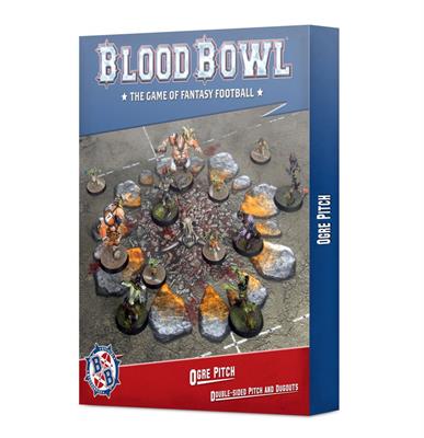Blood Bowl Ogre Team Pitch & Dugouts