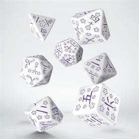 Japanese Dice Set - Blue Star Lotus