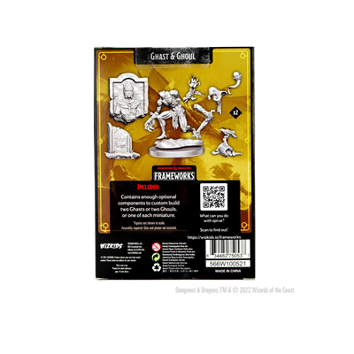 Dungeons & Dragons Frameworks Miniatures Model Kit 2-Pack Ghast & Ghoul
