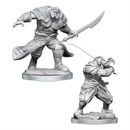 Magic the Gathering Unpainted Miniatures Zurgo Helmsmasher & Unyielding Krumar