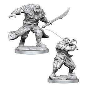 Magic the Gathering Unpainted Miniatures Zurgo Helmsmasher & Unyielding Krumar