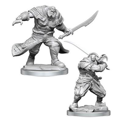 Magic the Gathering Unpainted Miniatures Zurgo Helmsmasher & Unyielding Krumar