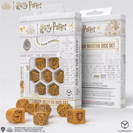 Harry Potter.  Set Dadi Gryffindor Modern - Oro