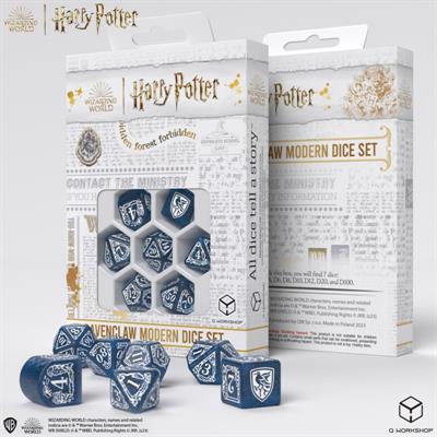 Harry Potter.  Set Dadi Ravenclaw Modern - Blu