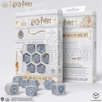Harry Potter.  Set Dadi Ravenclaw Modern - Bianco