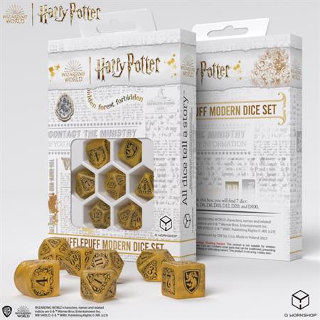 Harry Potter. Set Dadi Hufflepuff Modern - Giallo