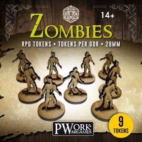 MDF RPG Tokens ZOMBIES