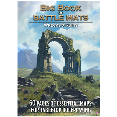 Giant Book of Battle Mats Wilds, Wrecks & Ruins